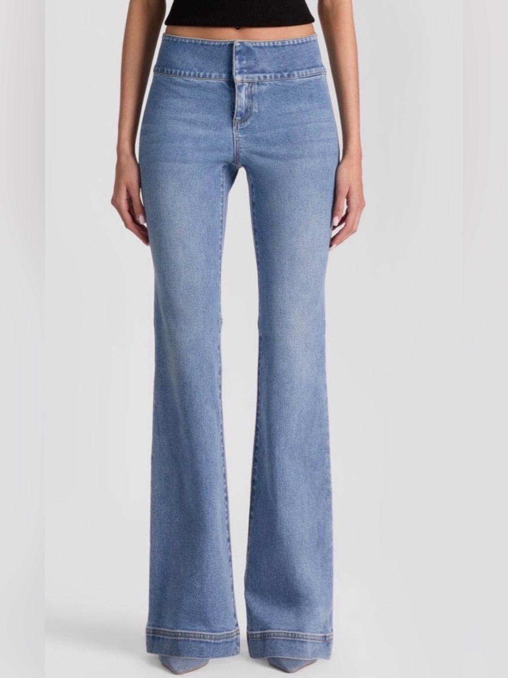 Alice and olivia Classic low-Rise Light Blue Flare Jeans - Women's
